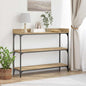 JUNG Vida Konsolentisch mit Regal Artisan-Eiche 100 x 30 x 80 cm