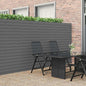JUNG Vida Gartenzaun Doppelseitig Grau 1,8x5 m PVC