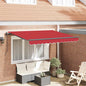 JUNG Vida Einziehbare Markise Rot 350 x 200 cm Stoff