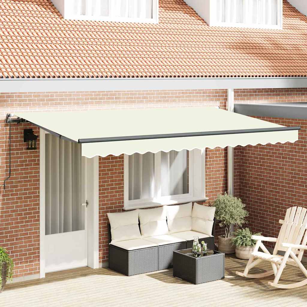 JUNG Vida Einziehbare Markise Creme 400 x 200 cm Stoff