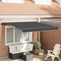 JUNG Vida Einziehbare Markise Anthrazit 300 x 250 cm Polyester und Metall