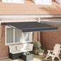 JUNG Vida Einziehbare Markise Anthrazit 300 x 250 cm Polyester und Metall