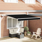 JUNG Vida Einziehbare Markise Schwarz 300 x 250 cm Stoff und Stahl