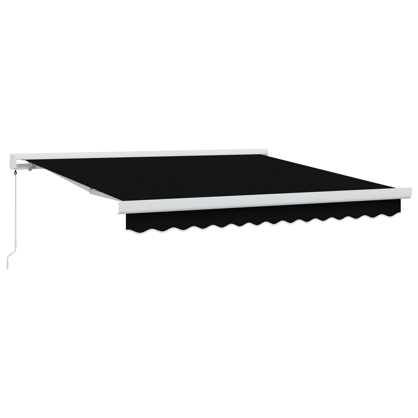 JUNG Vida Einziehbare Markise Schwarz 300 x 250 cm Stoff und Metall