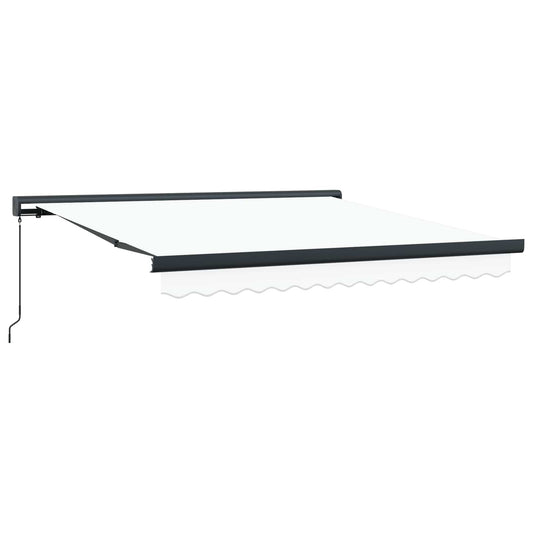 JUNG Vida Einziehbare Markise Weiß 300 x 250 cm Stoff und Metall
