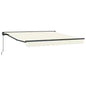 JUNG Vida Einziehbare Markise Creme 350 x 250 cm Polyester und Metall
