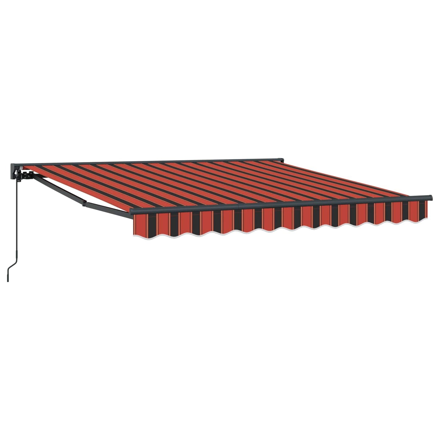 JUNG Vida Einziehbare Markise Orange und Schwarz 350 x 250 cm
