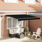 JUNG Vida Einziehbare Markise Schwarz 350 x 250 cm Stoff
