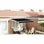 JUNG Vida Einziehbare Markise Schwarz 350 x 250 cm Stoff