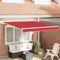JUNG Vida Einziehbare Markise Rot 350 x 250 cm Stoff