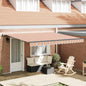 JUNG Vida Einziehbare Markise Mehrfarbig 400 x 300 cm Polyester und Stahl
