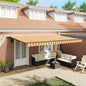 JUNG Vida Markisenstoff mit Gelb und Orange 500 x 300 cm Polyester