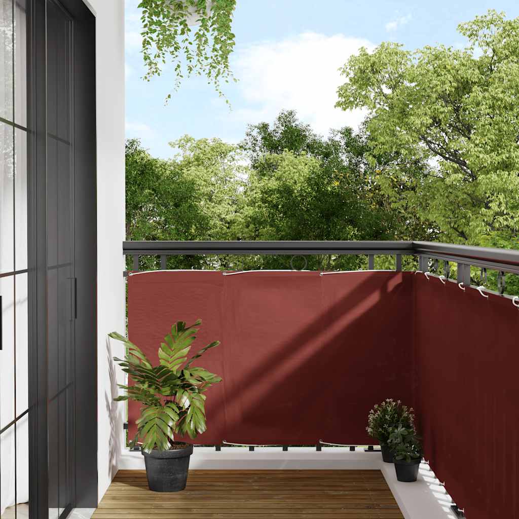 JUNG Vida Balkon-Sichtschutz Terrakotta 90x800 cm 100 % Polyester-Oxford