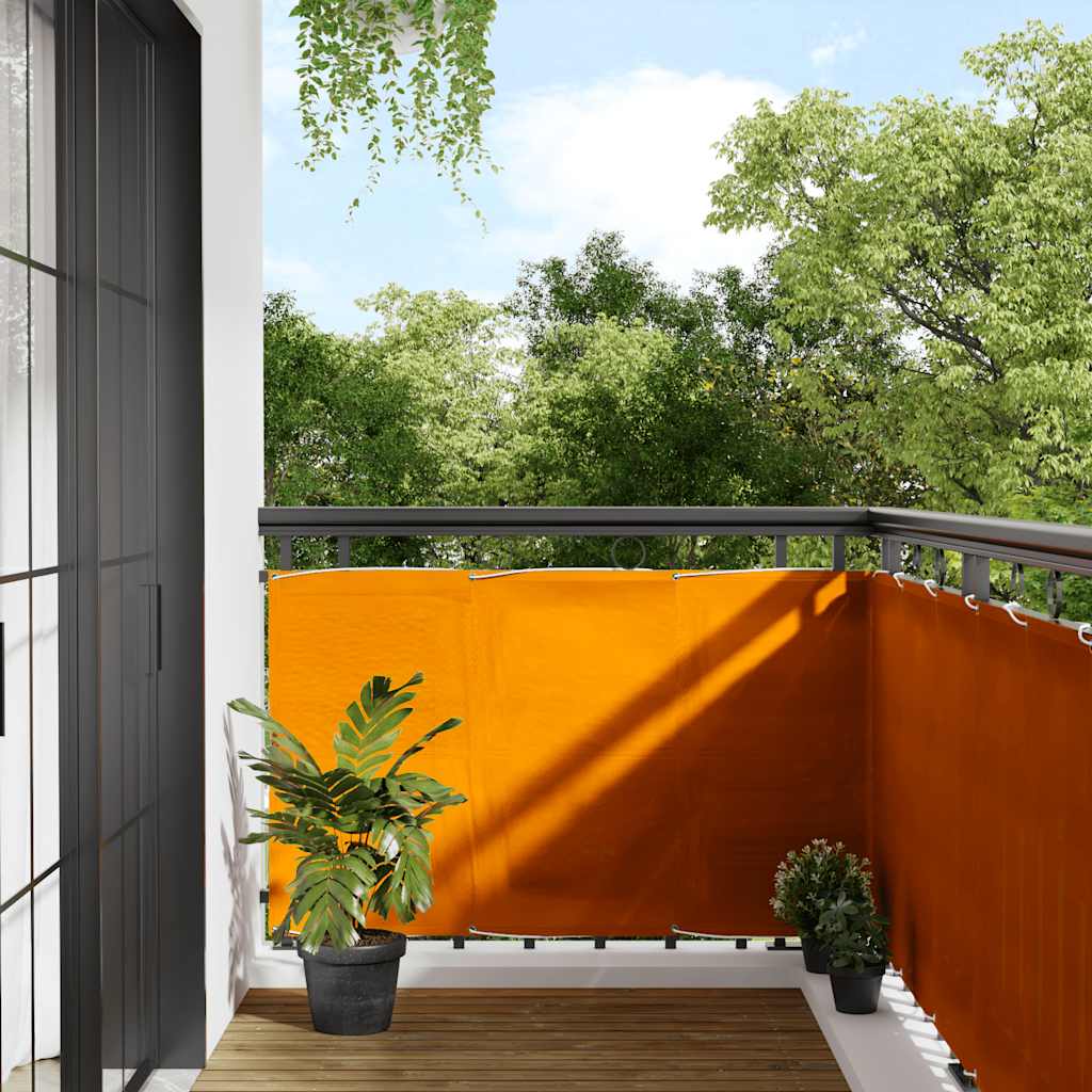 JUNG Vida Balkon-Sichtschutz Orange 90x700 cm 100% Polyester-Oxford