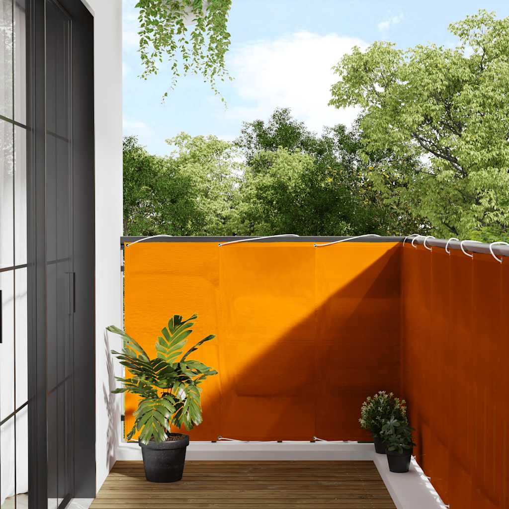 JUNG Vida Balkon-Sichtschutz Orange 120x800 cm 100% Polyester-Oxford
