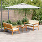 JUNG Vida Bistrogarnitur mit Kissen 3 pcs Braun Polyester