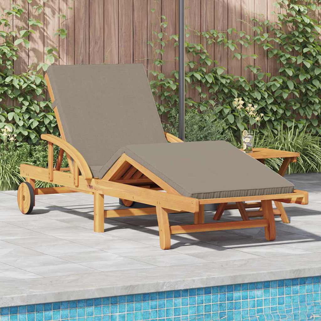 JUNG Vida Sonnenliege 2 pcs Taupe 200 x 67 x 84 cm Massivholz Akazie
