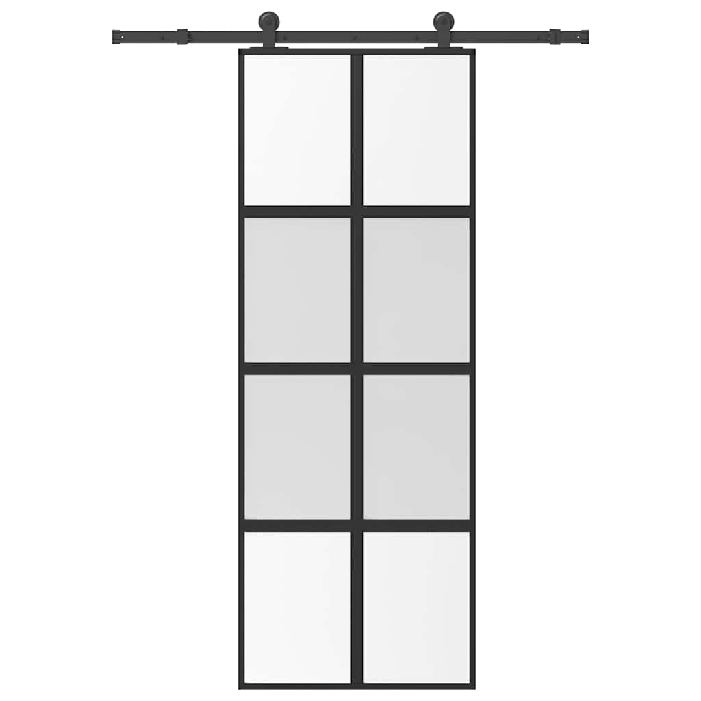 JUNG Vida Schiebetür mit Beschlag 76x205 cm Hartglas & Aluminium