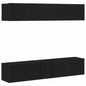JUNG Vida TV-Schrankset 4 pcs Schwarz Eichen-Optik 80 x 30 x 30 cm