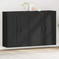 JUNG Vida Wandmontierter Schrank 2 pcs Schwarz Eichen-Optik Holzwerkstoff