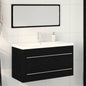 JUNG Vida Waschbeckenschrank mit Schubladen 3 pcs Schwarz Eichen-Optik