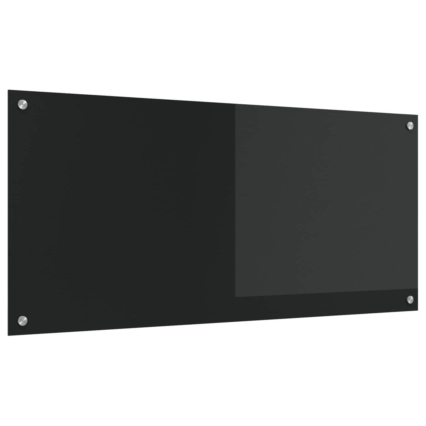 JUNG Vida Küchenrückwand Schwarz 110 x 50 cm Gehärtetes Glas