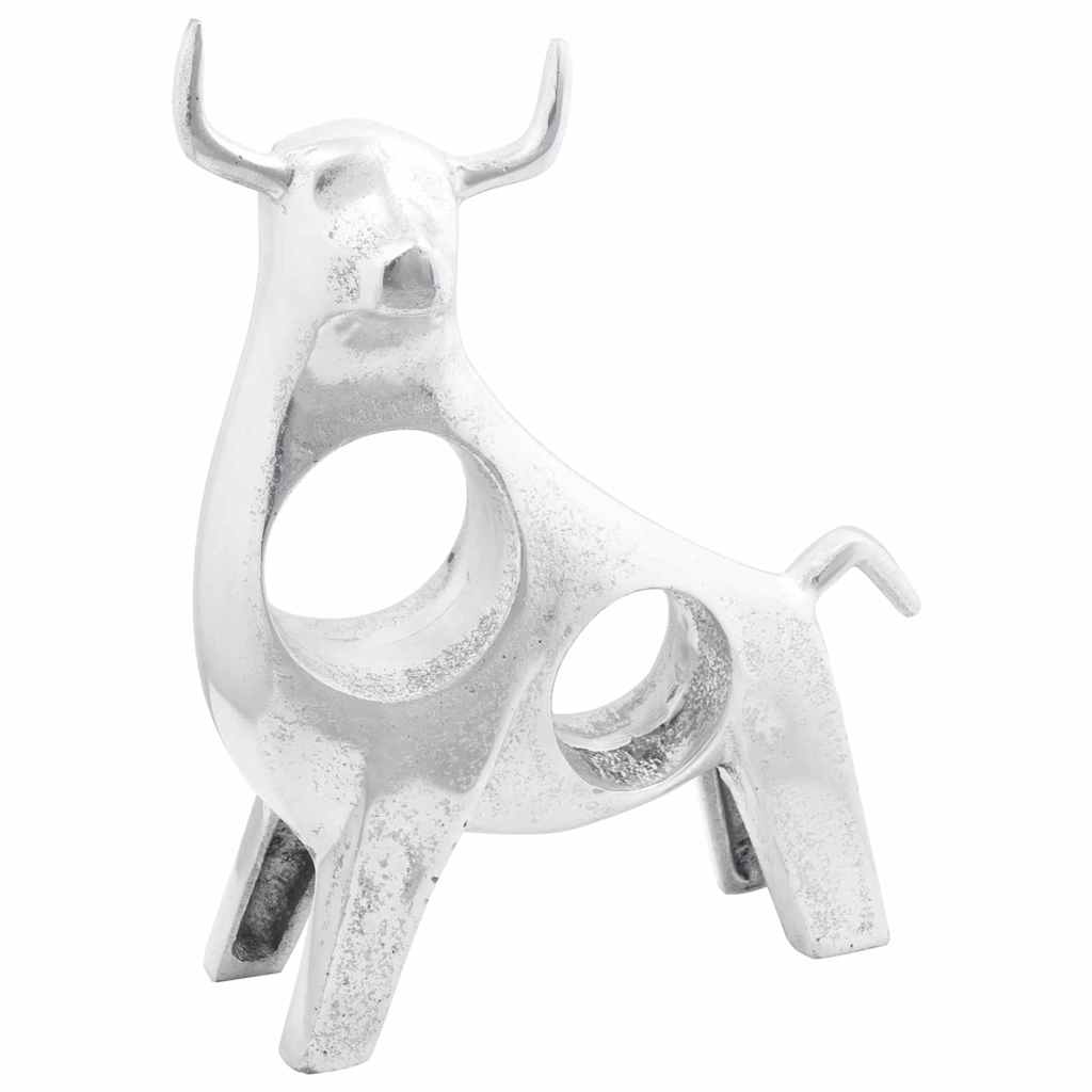 JUNG Vida Stierskulptur Silber 22 x 9.5 x 34 cm Aluminium