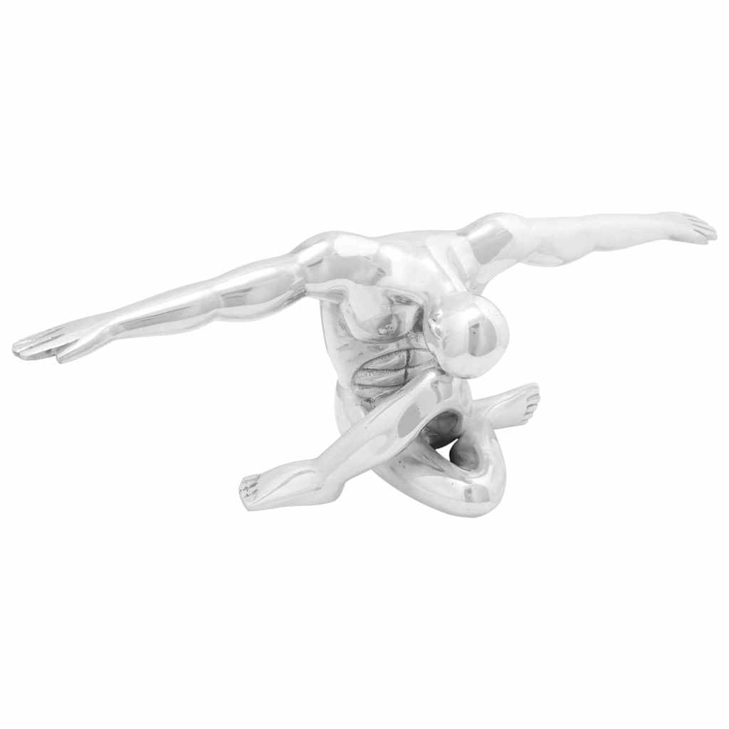 JUNG Vida Skulptur Silber 63 x 20 x 22 cm Aluminium