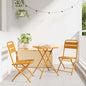 JUNG Vida Gartenklappstuhl 2 pcs Senf 42 x 52 x 82 cm