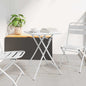 JUNG Vida Bistrotisch Weiß 55 x 55 x 72,5 cm Pulverbeschichteter Stahl