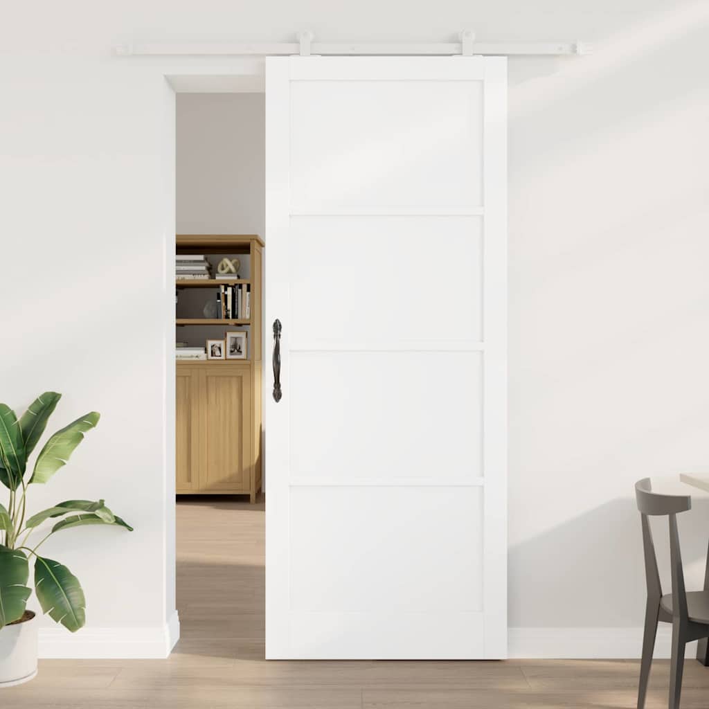 JUNG Vida Schiebetür ORKDAL Weiß 93 x 232 cm Massives Kiefernholz