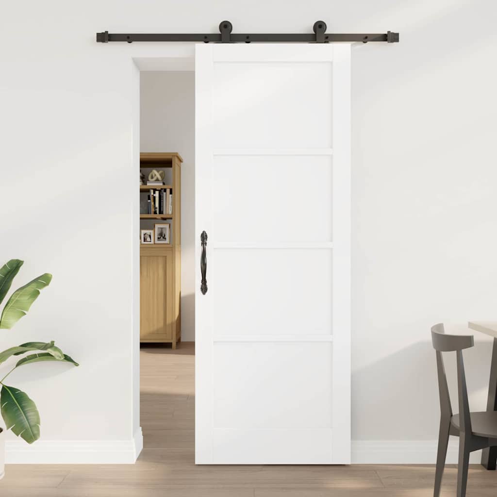 JUNG Vida Schiebetür ORKDAL Weiß 78 x 211 cm Massives Kiefernholz