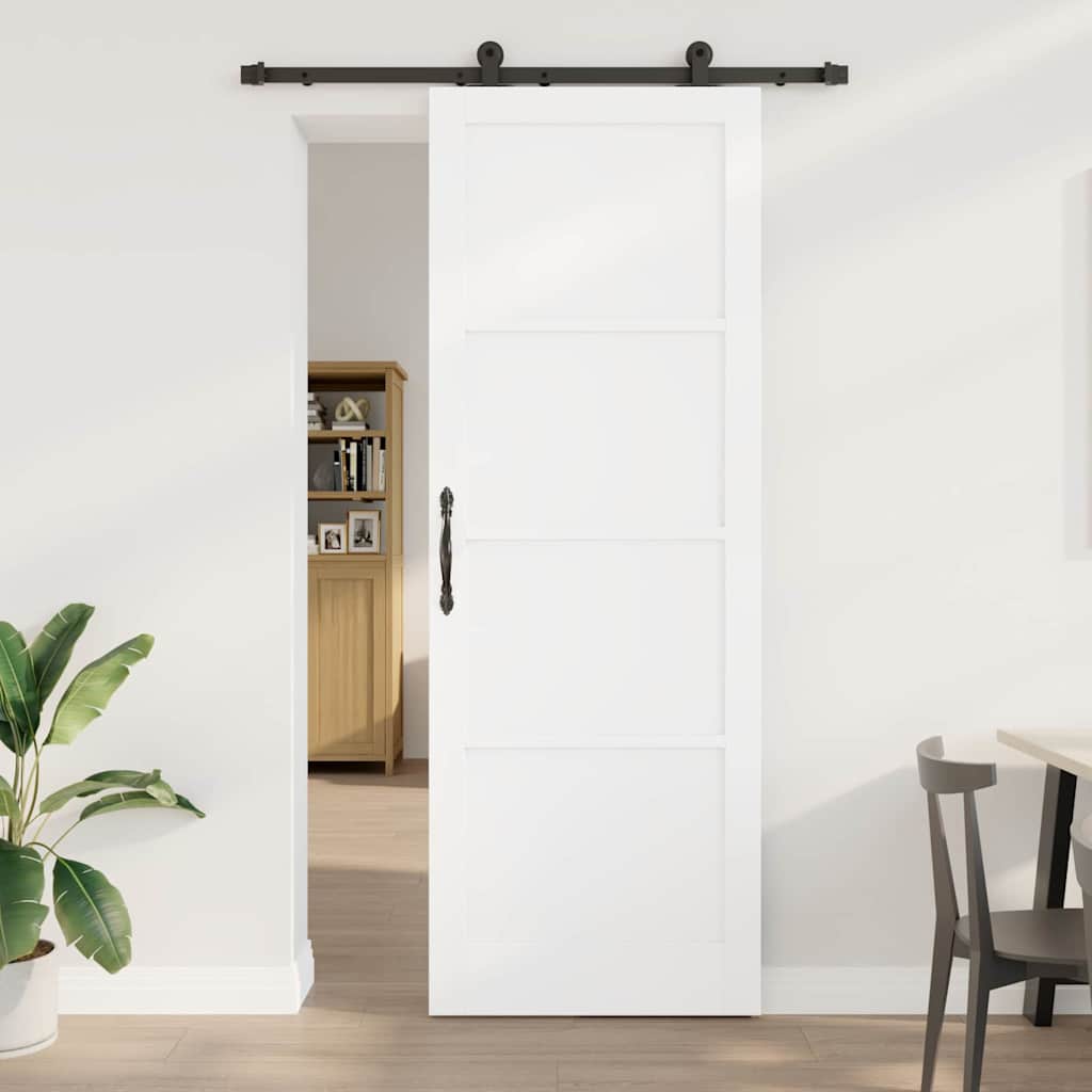 JUNG Vida Schiebetür ORKDAL Weiß 83 x 232 cm Massives Kiefernholz