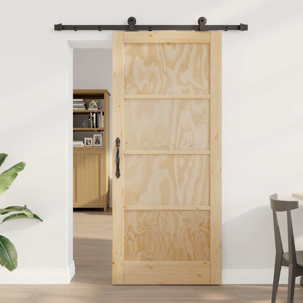 JUNG Vida Schiebetür ORKDAL Braun 86 x 198,5 cm Massives Kiefernholz