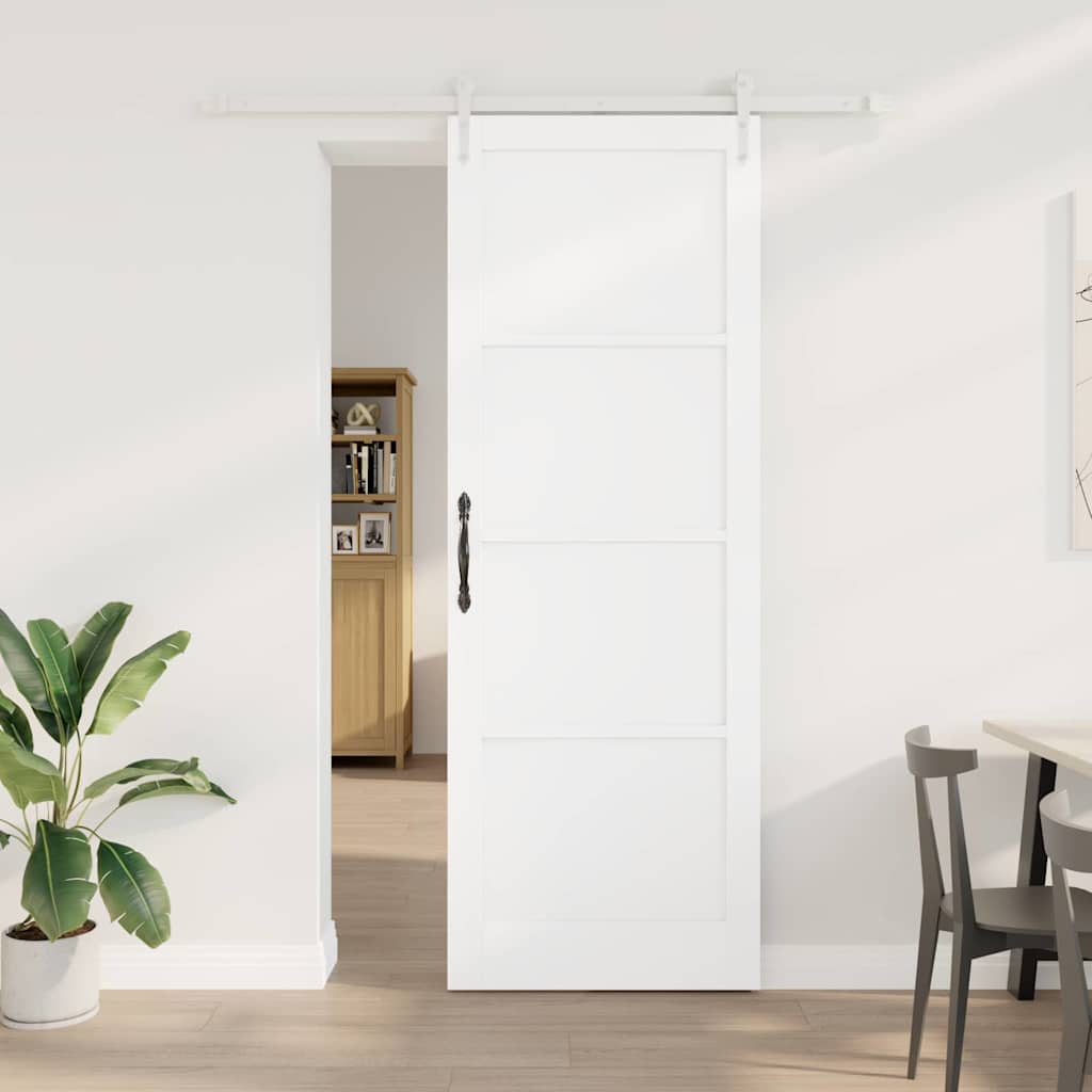 JUNG Vida Schiebetür ORKDAL Weiß 83 x 232 cm Massives Kiefernholz