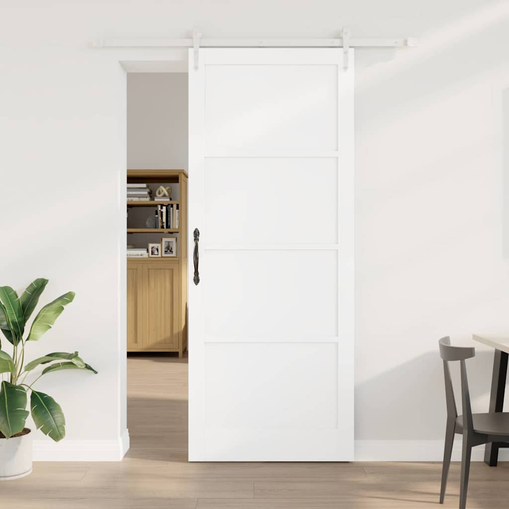 JUNG Vida Schiebetür ORKDAL Weiß 93 x 232 cm Massives Kiefernholz