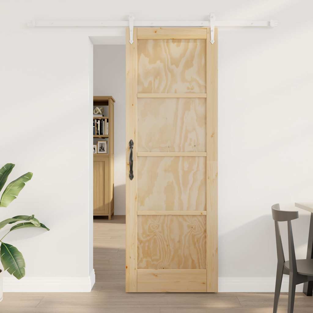 JUNG Vida Schiebetür ORKDAL Braun 73,5 x 211 cm Massives Kiefernholz