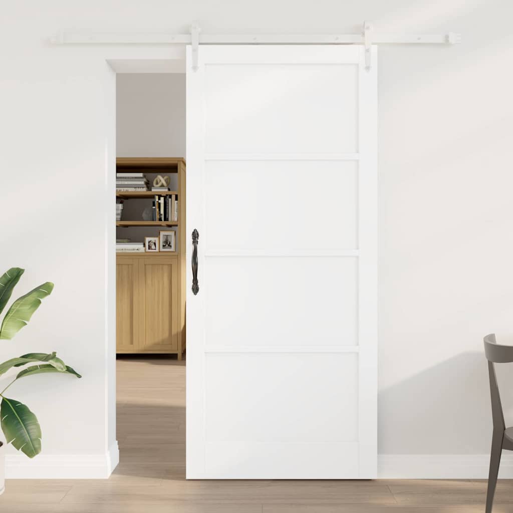 JUNG Vida Schiebetür ORKDAL Weiß 93 x 211 cm Massives Kiefernholz