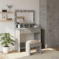 JUNG Vida Schminktisch Beton Grau 75,5 x 41 x 135 cm Holzwerkstoff