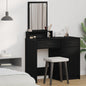 JUNG Vida Schminktisch mit Regal Schwarz Eichen-Optik 50 x 41 x 140 cm