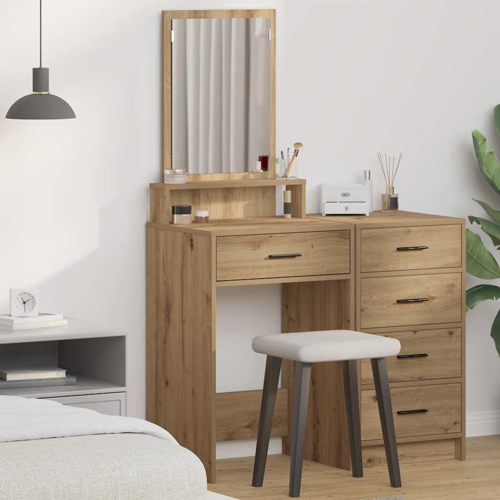 JUNG Vida Schminktisch Artisan-Eiche 50 x 41 x 140 cm Holzwerkstoff