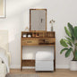 JUNG Vida Schminktisch mit Regal Altholz 79 x 41 x 140 cm Holzwerkstoff