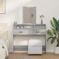 JUNG Vida Schminktisch Graues Sonoma 100 x 41 x 140 cm Holzwerkstoff