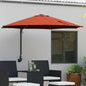 JUNG Vida Garten-Sonnenschirm Terrakotta 248 x 248 x 148 cm