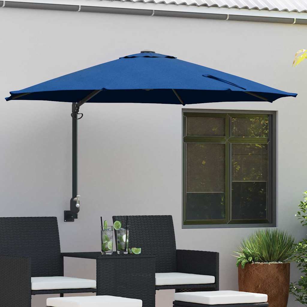 JUNG Vida Garten-Sonnenschirm Azurblau 248 x 248 x 148 cm