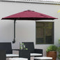 JUNG Vida Garten-Sonnenschirm Bordeauxrot 248 x 248 x 148 cm