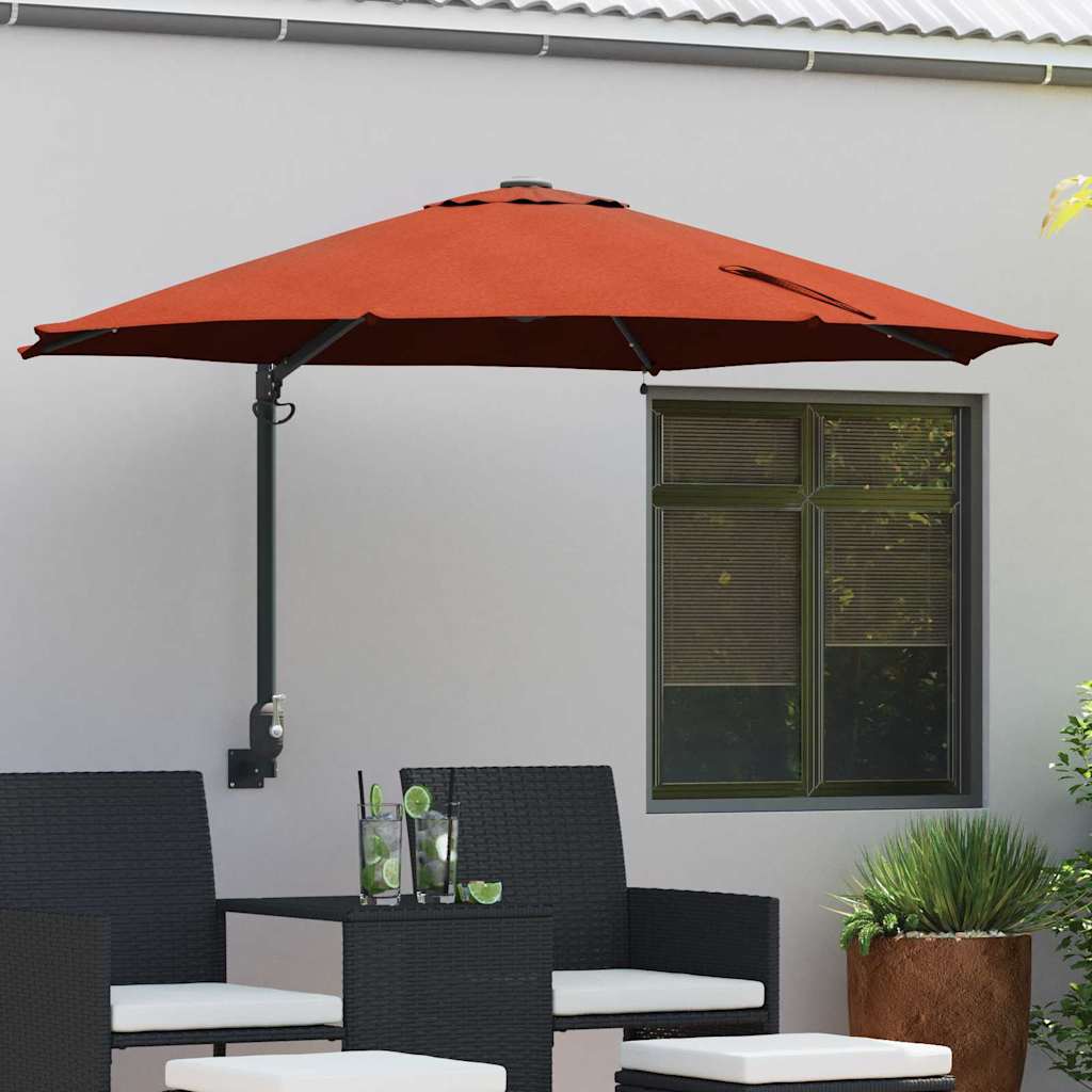 JUNG Vida Garten-Sonnenschirm Terrakotta 248 x 248 x 148 cm