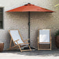 JUNG Vida Garten-Sonnenschirm Terrakotta 294 x 150 x 223 cm