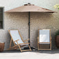 JUNG Vida Garten-Sonnenschirm Taupe 294 x 150 x 224 cm