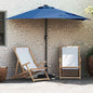 JUNG Vida Garten-Sonnenschirm Azurblau 294 x 150 x 224 cm